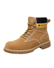 Men's Steel Toe Work Boots Tan